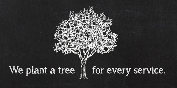 We Plant a Tree for Every Service